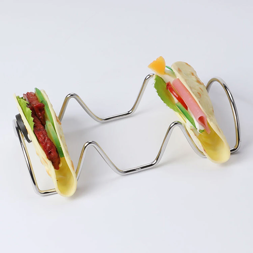 

Taco Holder Mexican Pancake Rack Taco Rack Taco Stands Stainless Steel Taco Stands