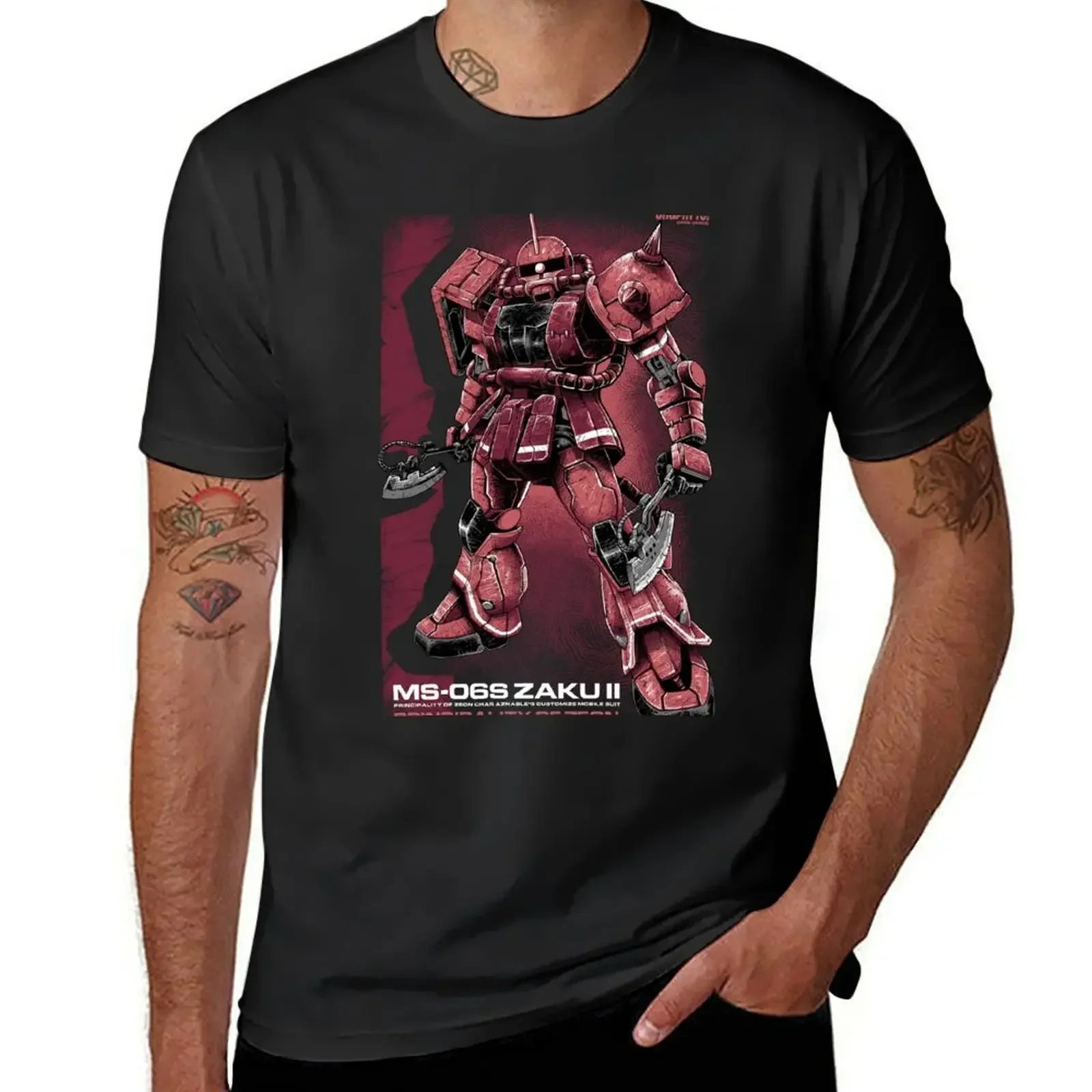 Zaku Char T-Shirt anime aesthetic clothes anime clothes tshirts for men