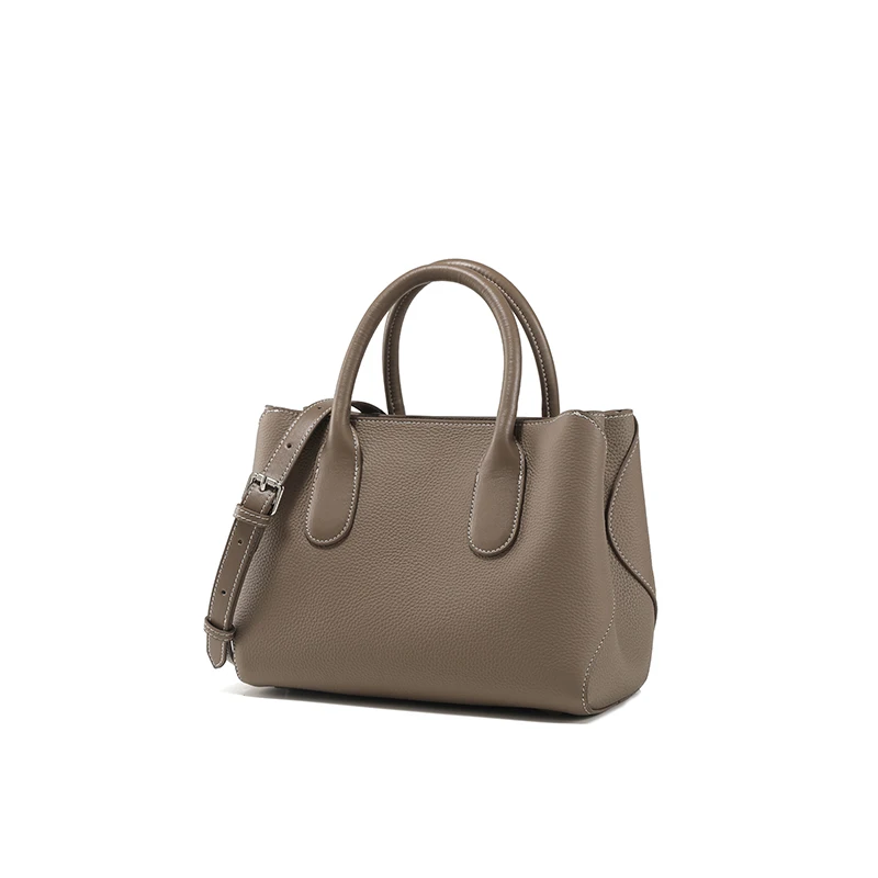 

Вместительная кожаная сумка-тоут для женщин, модная сумка через плечо, сумка-кроссбоди для мам, осенне-зимняя однотонная модель Melodykudos