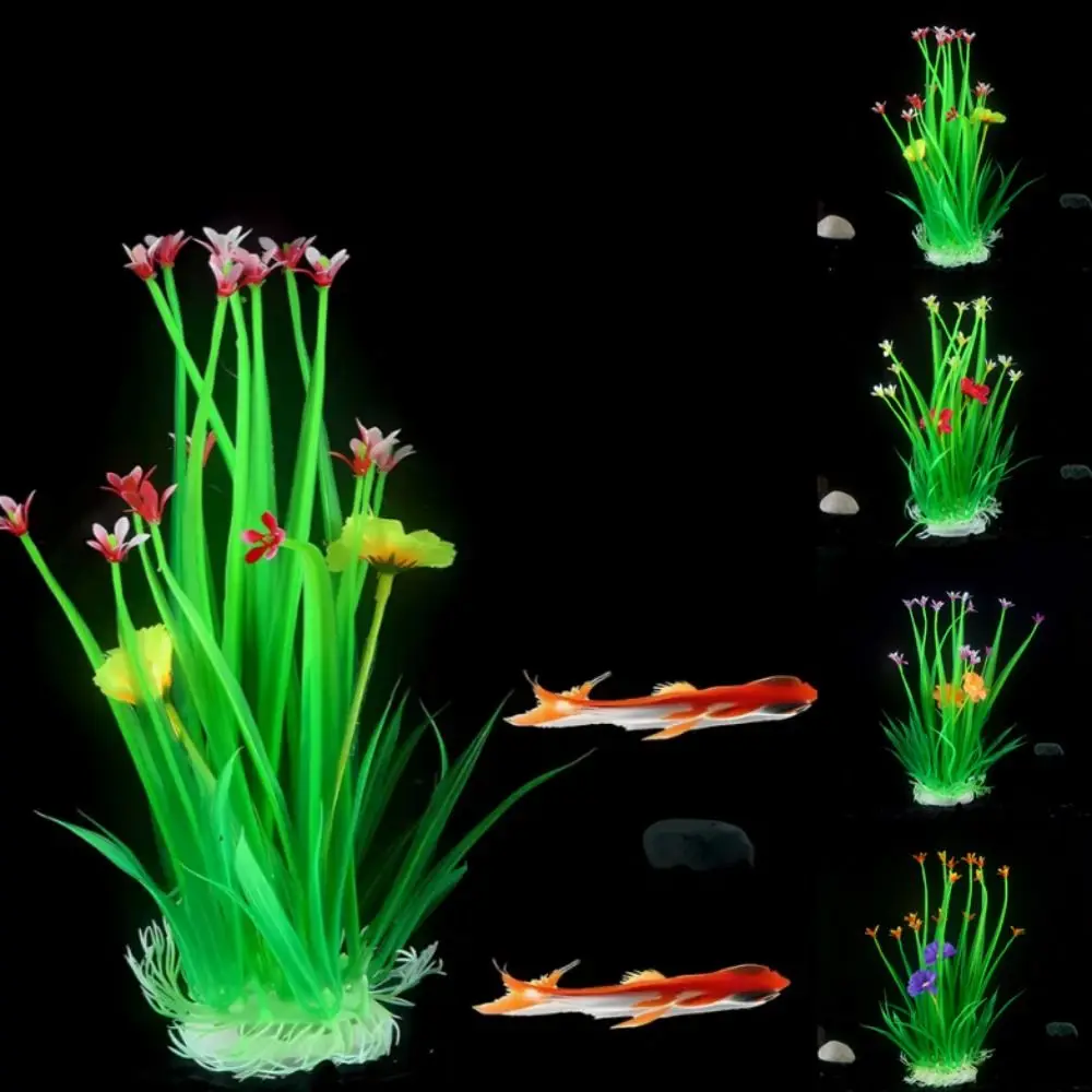 

Lifelike Artificial Water Plant Realistic Red/Purple/Yellow/Orange Simulation Aquatic Plant Plastic Underwater Water Grass