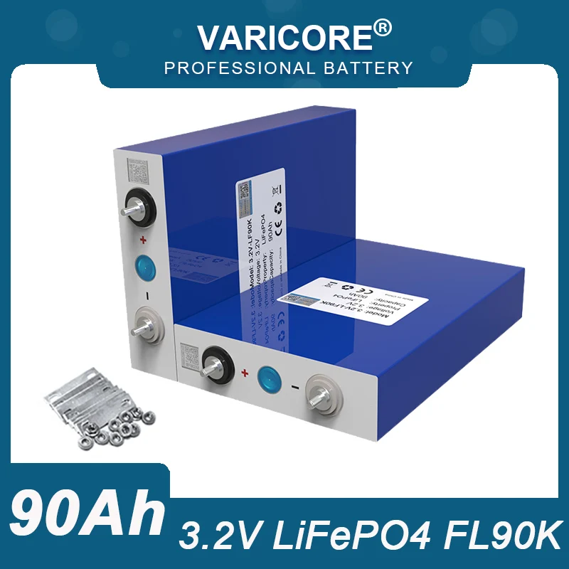 

VariCore 3,2 В 90 Ач LiFePO4 аккумулятор литий-железо-фосфа FL90K DIY 12 В 24 В мотоцикл электрический автомобиль солнечный инвертор аккумуляторы для лодок