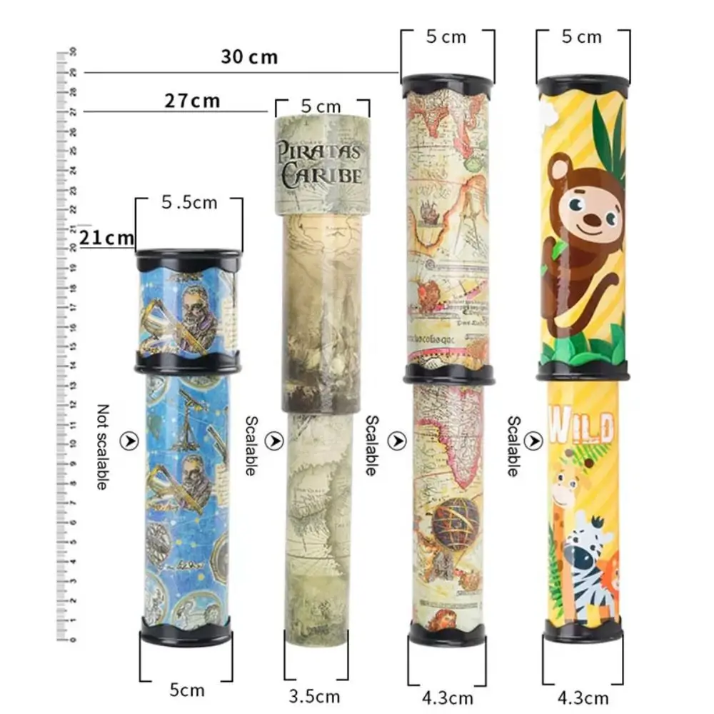 27cm Classic Magic Kaleidoscope Changeful Adjustable Rotation Kaleidoscope Scalable Fancy Colored World Toy Kids Educational Toy