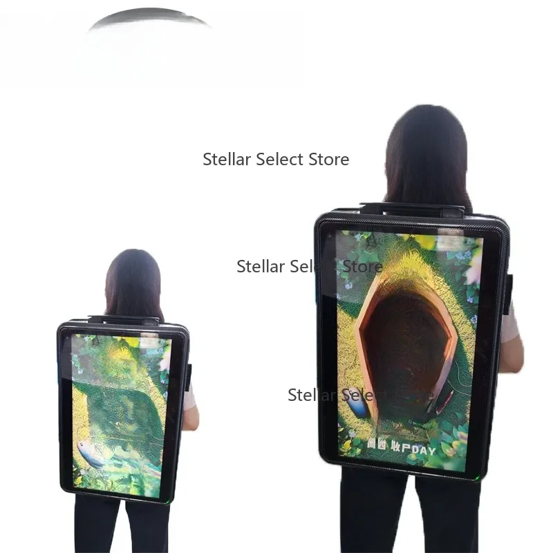 

Moving Digital Display Lcd Screen Backpack Human Walking Billboard