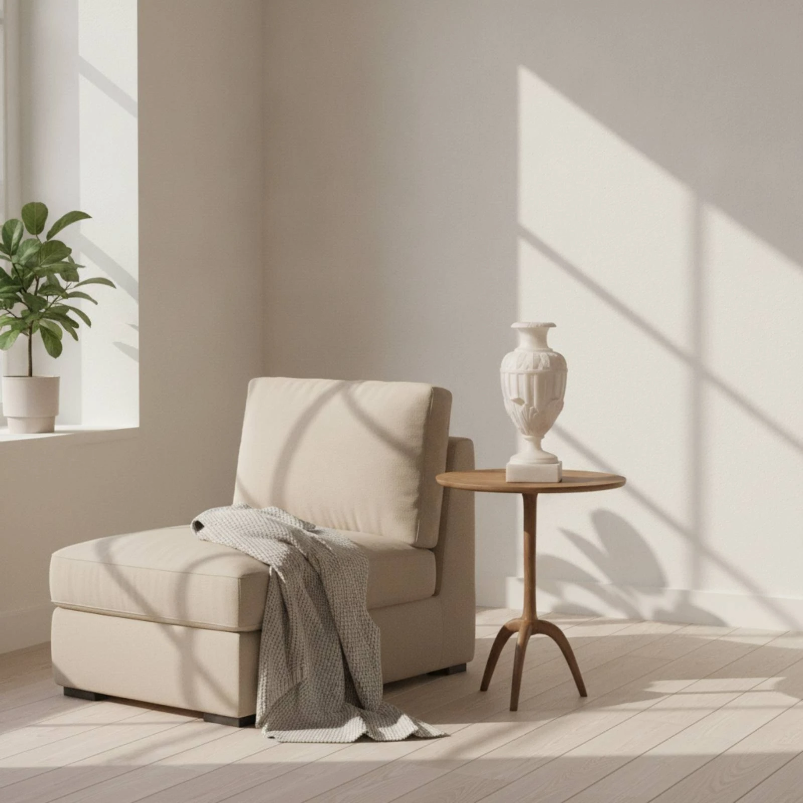 Interior Design Vintage Modern - แจกันแกะสลักสีงาช้าง แจกันดอกไม้ แจกันทรงโถ แจกันทรงหนัก ดีไซน์วินเทจ สำหรับนักออกแบบตกแต่งภายใน