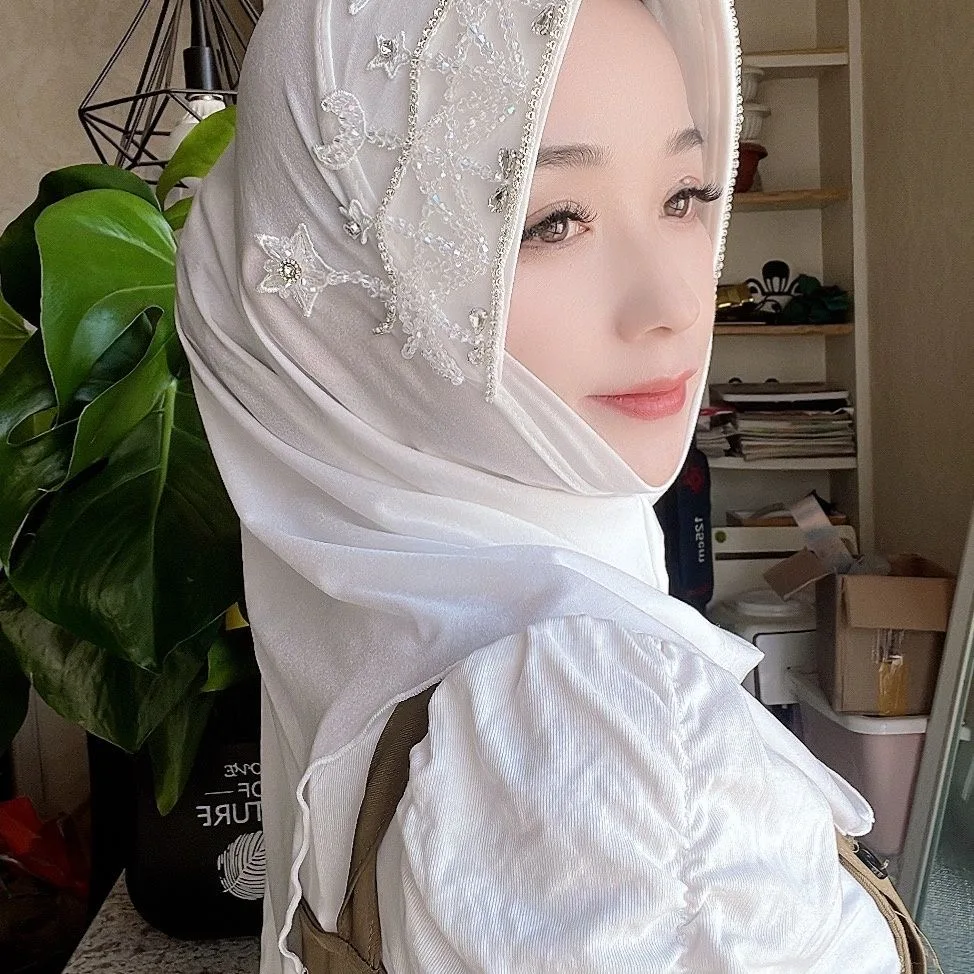 Hijab Muslim Women Shawl Headscarf Freeshipping Luxury Tassels Chiffon Scarf Malaysia Kufi Islam  Fashion Summer New 05213