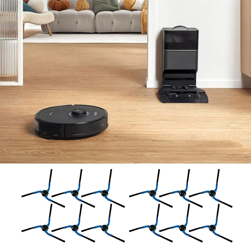 Paquete 6 cepillos cerdas repuesto para barrido lateral, juego cepillos barrido adecuados para uso doméstico y