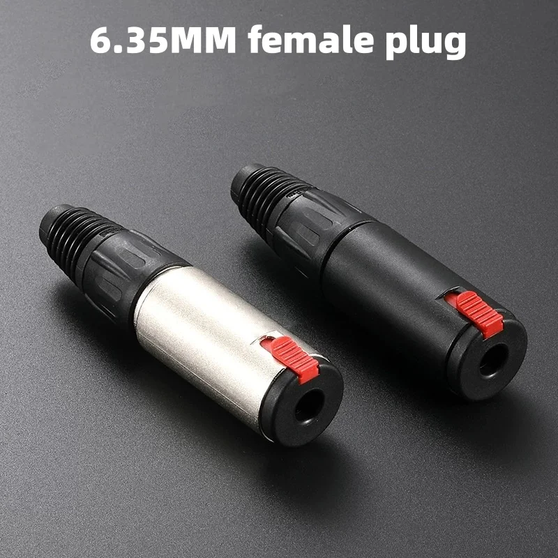 6.35MM female plug NJ3FC6 stereo vocal cord lock female plug welded 6.35 microphone KTV microphone plug