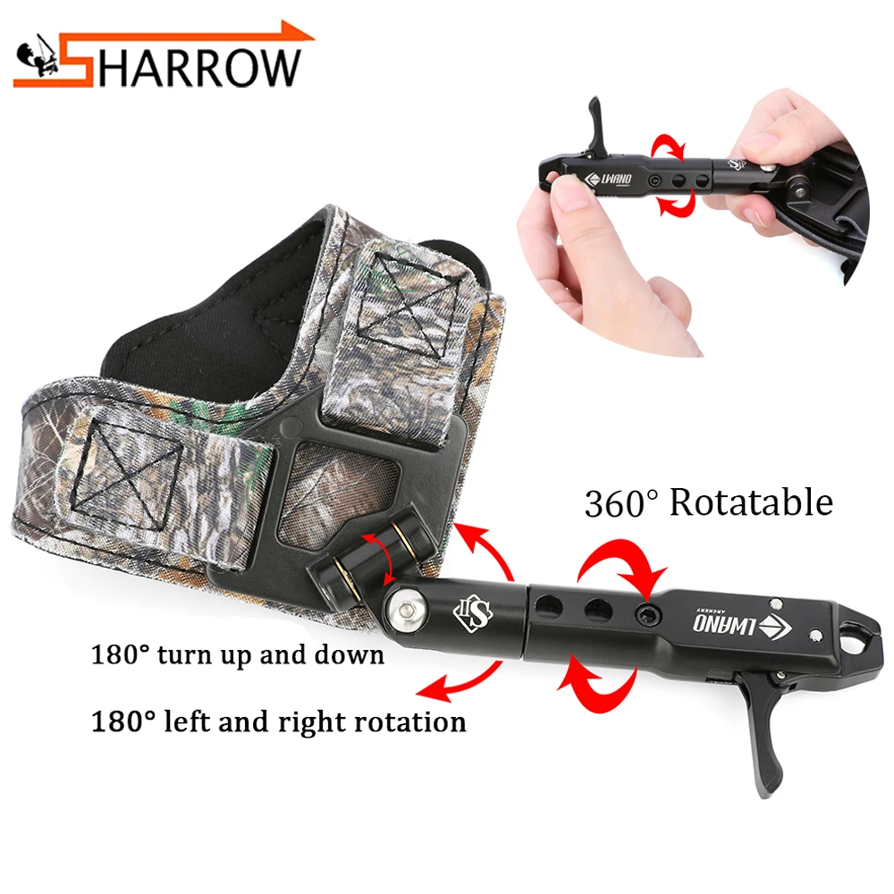 1pc Archery Bow Release Aid Compound Bow Wristband Trigger Left Right Hand Universal Shooting Hunting Pro Caliper Release