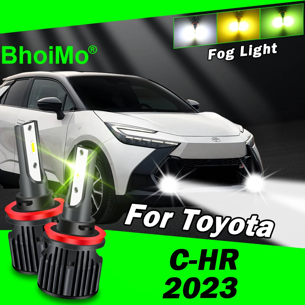 

BhoiMo для Toyota C-HR CHR 2023, передняя противотуманная фара, светодиодные лампы