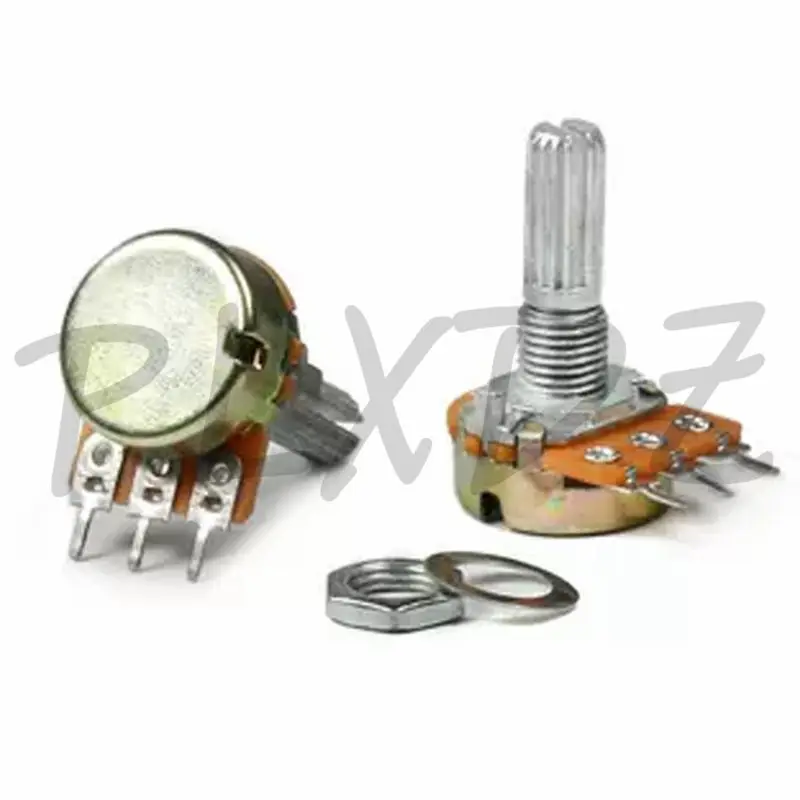 5 Stück wh148 3-polig b 1k 2k 5k 10k 20k 50k 250k 500k k 1m Einzel potentiometer Wellenlänge 20 l20mm