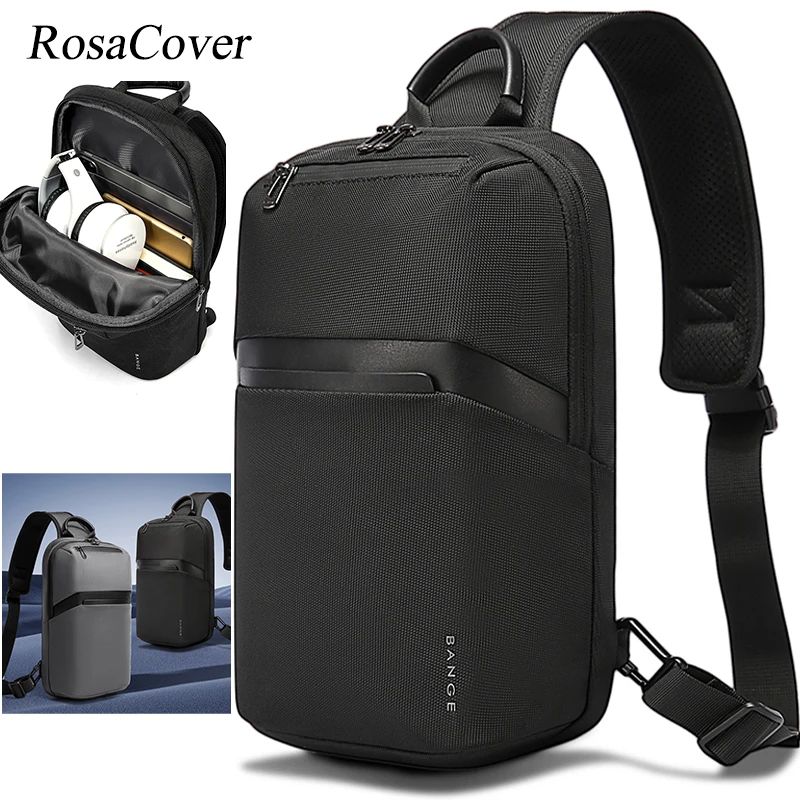 Shoulder Bag Men Waterproof USB Charging Male Crossbody Bag Women Short Travel Messenger Chest Sling Fashion Designer Chest Bag