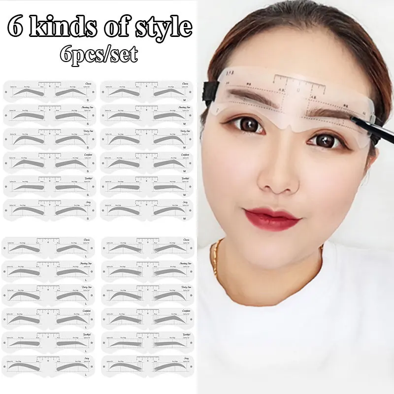 Reusable Eyebrow Stencil Set
