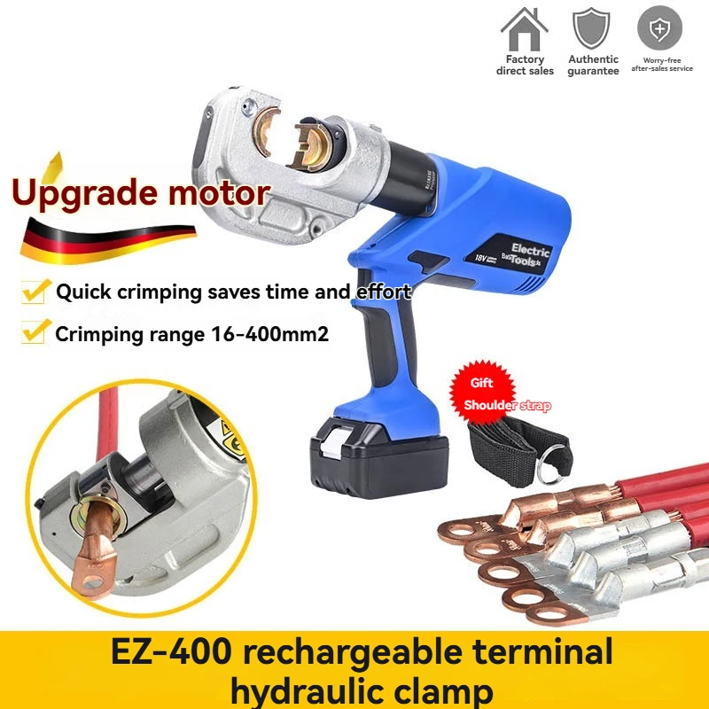 EZ-300 Digital Display Cordless Hydraulic Crimping Tool Rechargeable Electric Pliers for Electrical Cable Wire Terminal Crimping
