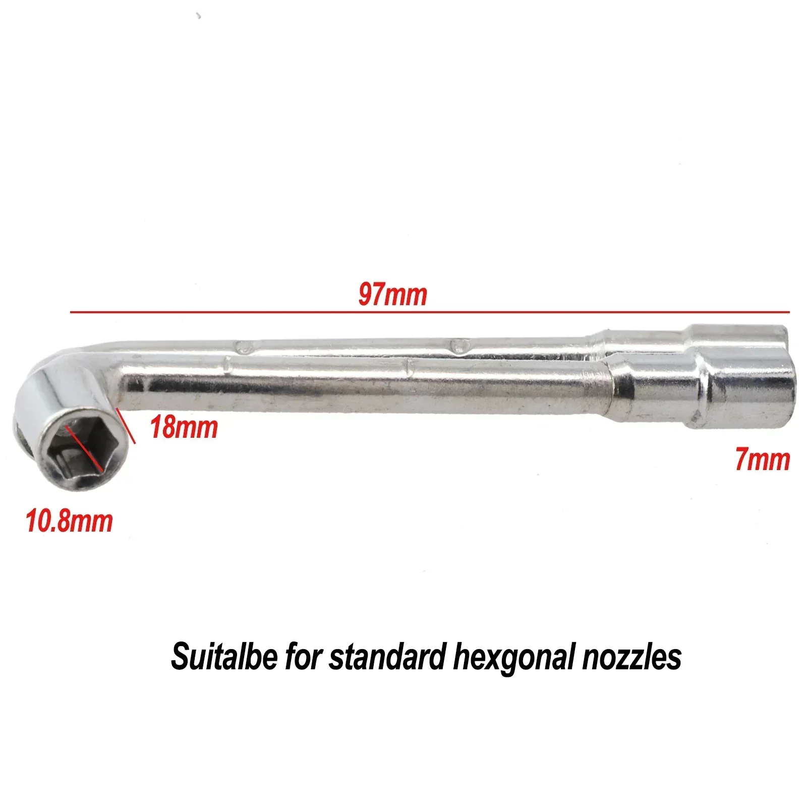 L Type Multifunctional Socket Wrench 6/7mm Hex L-shaped Screw Nut Wrench Sleeve Tool For Ender 3 MK8 Nozzle Hand Tool Accessory