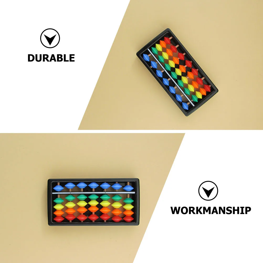 2 stks Kleurrijke Kraal Abacus Kids Math Learning Tool Abs Rekenkundige Educatief Tellen Hulpmiddel Voor Kinderen Vroege Ontwikkeling
