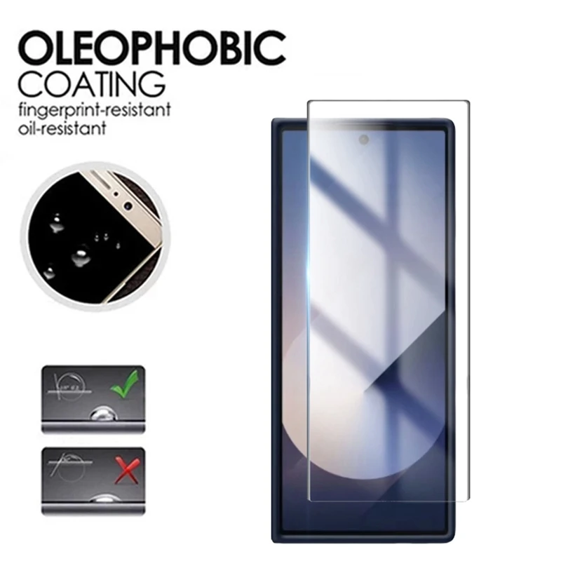 4in1 Internal Film + Front Tempered Glass for Samsung Galaxy Z Fold 6 5 4 3 Screen Protector Protective Films on Fold6 Fold5