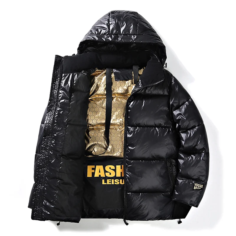 

Windbreaker Warm Parka Men Outwear Hooded Casual Parka Business Male Cotton Jacket Thicken Down Outdoor Windproof Coats