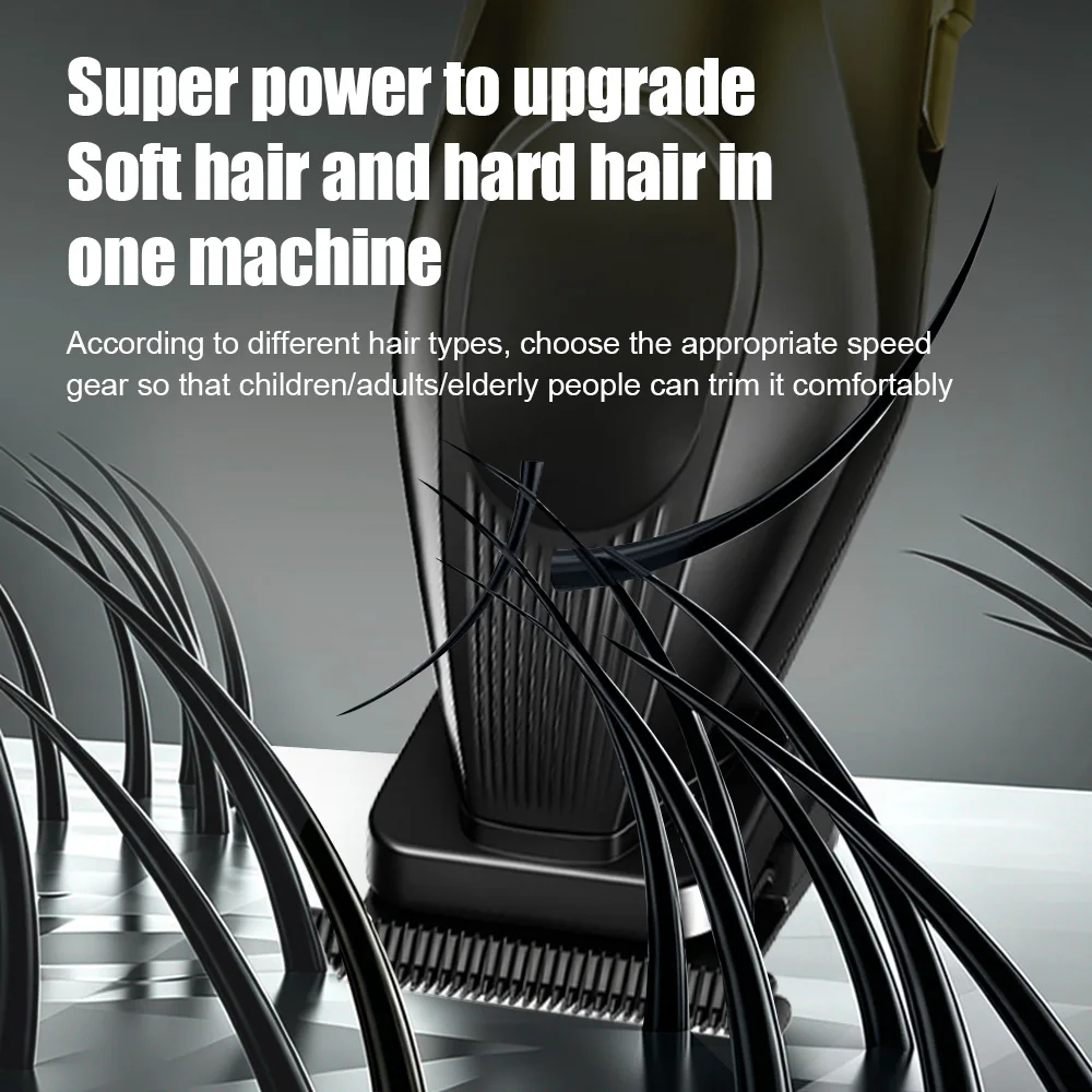 Hair Trimmer For Man Electric Hair Clippers Barber Professional Oil Hair Cilpper With LED Digital