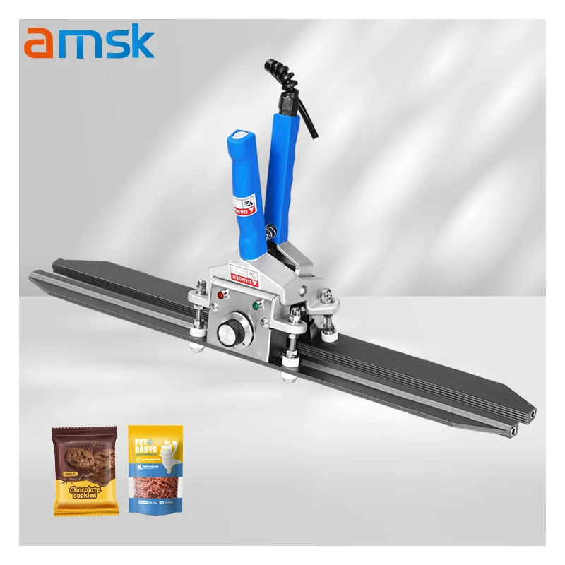 FKR-500 manual control hand clamp sealing machine iron portable hand held impulse heat handy sealer