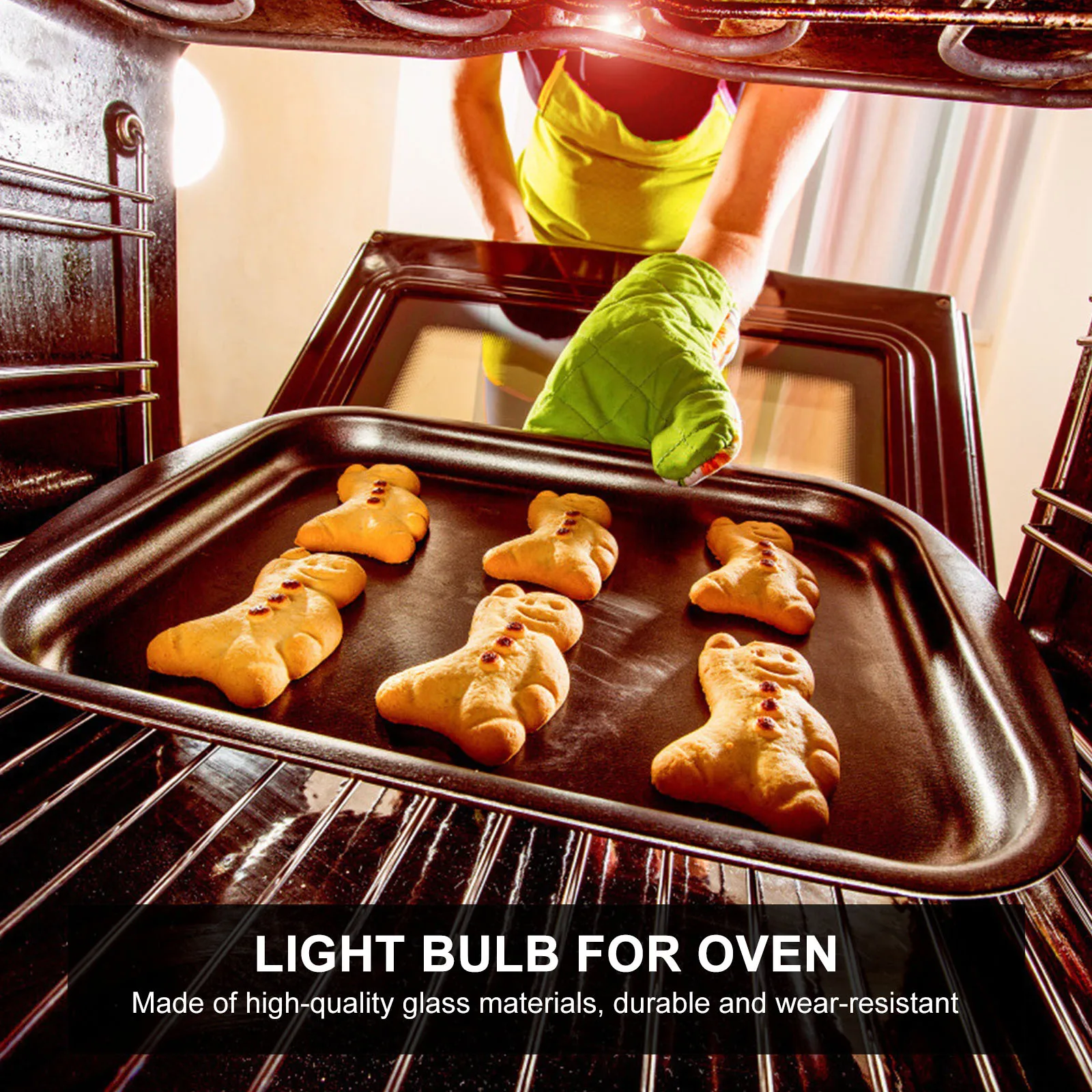 

6Pcs Oven Halogen Lamp Bulb 40W 230V Clear Glass Light Bulb for Refrigerator Reliable Wear Resistant Appliance Lighting