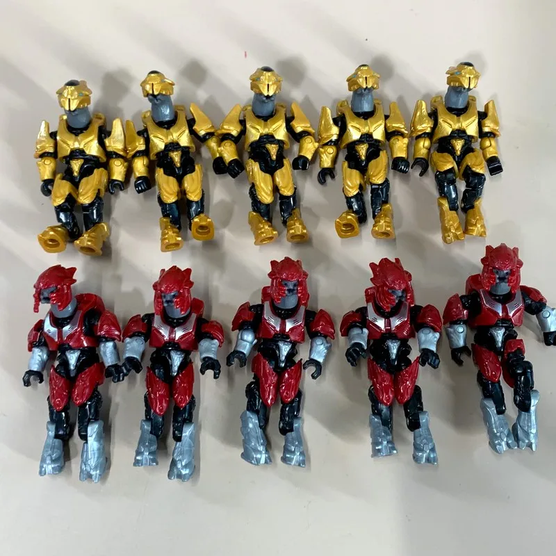 Mega Bloks Construx Infinite Banished Covenant Rosso Argento Oro Elite Mercenario Arbiter Mini Figure Giocattoli