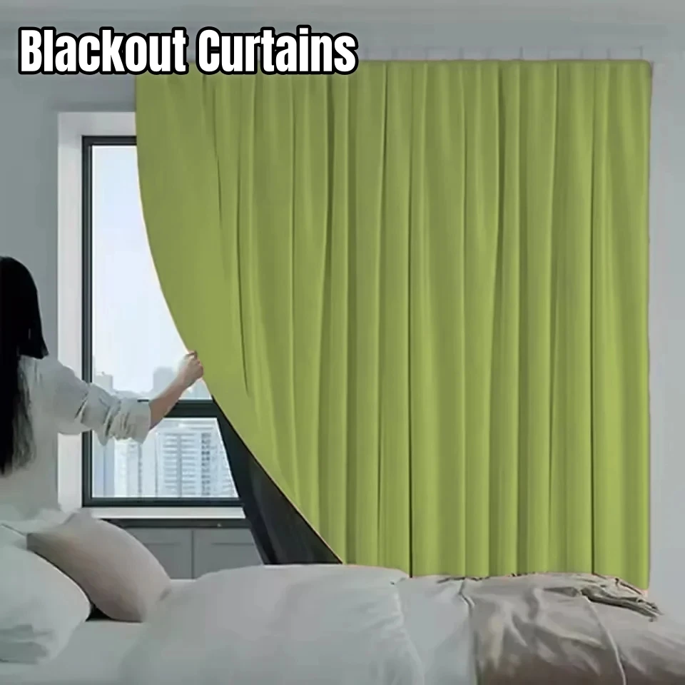 

Curtains for Living Room Bedroom Partition High Shading Window Protection Hook Drapes Blackout Curtain Outdoor Gazebo Home Decor