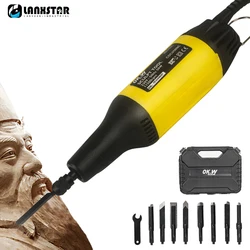 220V Electric Woodworking Chisel Machine Carpenter Wood Carving Chisel Sculpture Chisel Bonsai Stump Furniture Root Carving Tool
