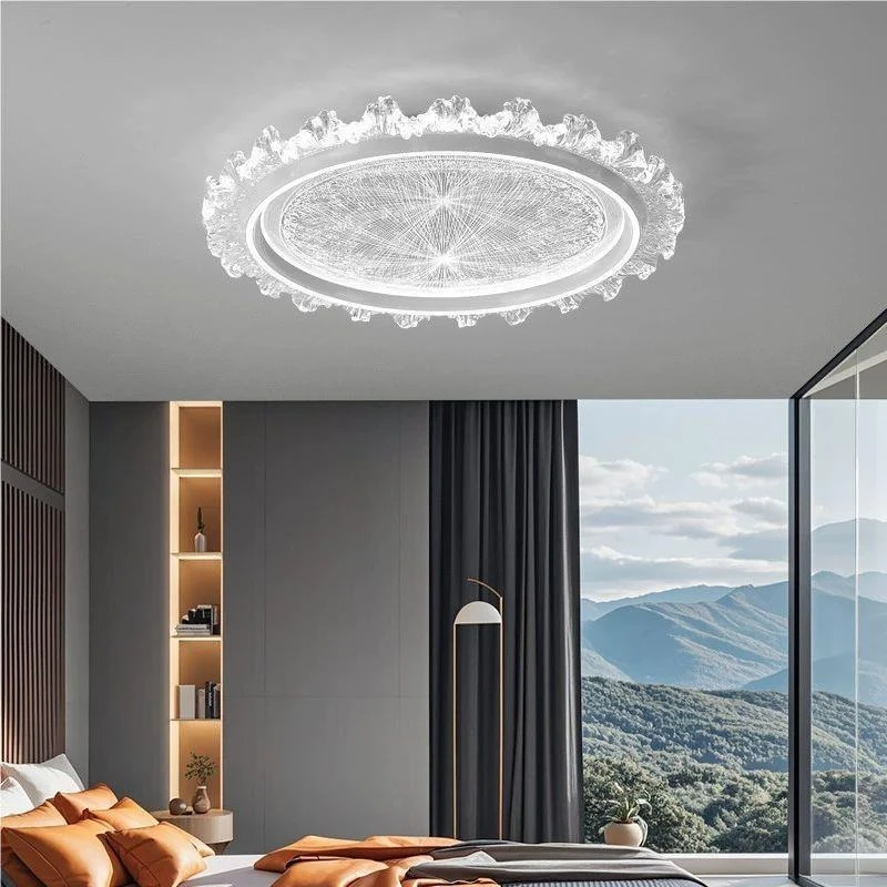 New Starry Sky Iron Art LED Ceiling Light Bedroom Living Room Villa Hallway Show Flat Hotel Advance Eye Protection Decorati Lamp