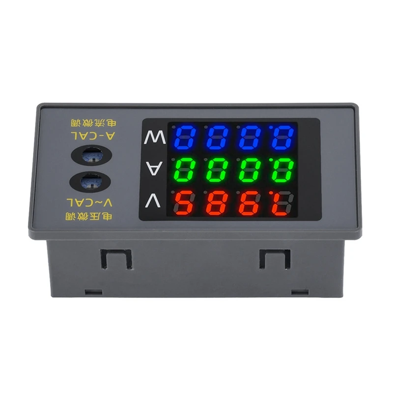 AS94-DC730 Digital Voltmeter Ammeter Wattmeter 4-Digit Voltage Current Meter Power Meter Voltage Tester Detector DC 0-100V