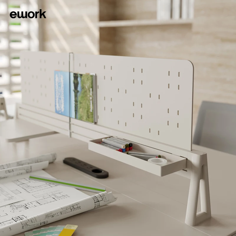 Staff desk modern minimalist office screen 4/6 staff workstation designer office card holder furniture