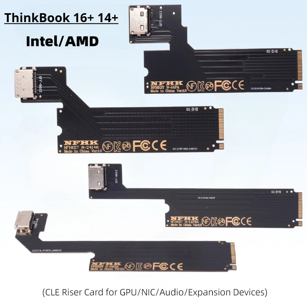 

2025 ThinkBook 16+ 14+ M.2 To Oculink SFF-8612 External Graphics Adapter Card for INTEL AMD CPU Laptops NVIDIA GPU Graphics Dock