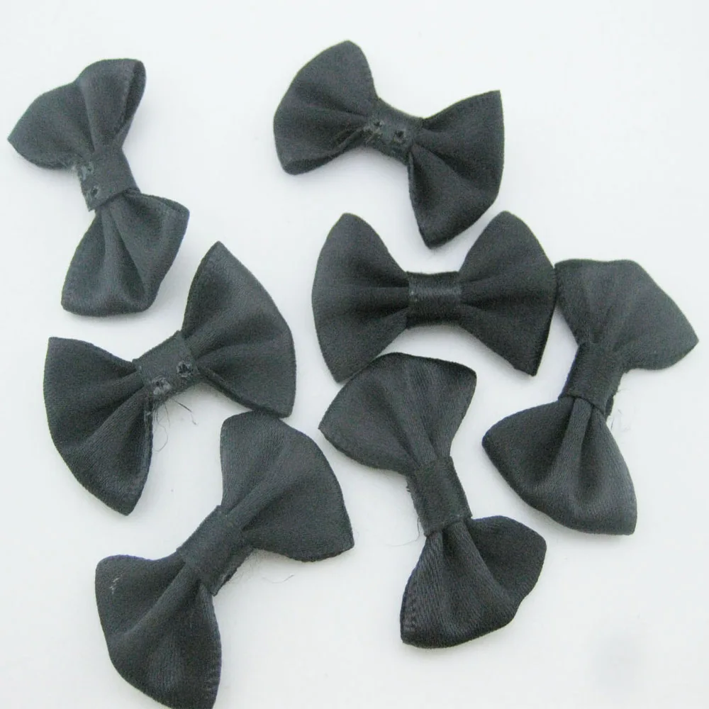 Picture 6: 50Pcs Blank Satin Ribbon Bows About 35MM Decorative Craft Apparel Ornament Hats Accessories