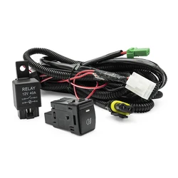 Switch +Relay+wiring harness H11 880 881 Fog Lights For Nissan Qashqai J11 Juke Note Sentra Leaf X-Trail Pathfinder Maxima