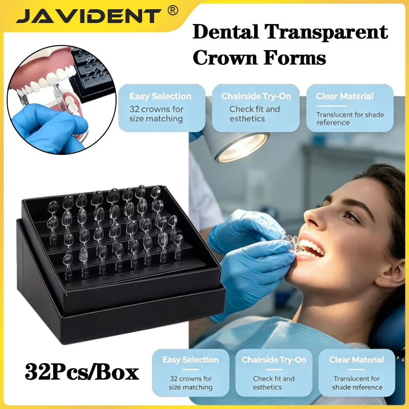 Dental Mould Kit For Composite Resin Veneers Light Cure Filling Anterior Front Teeth Tooth Whitening Dental Lab Tools