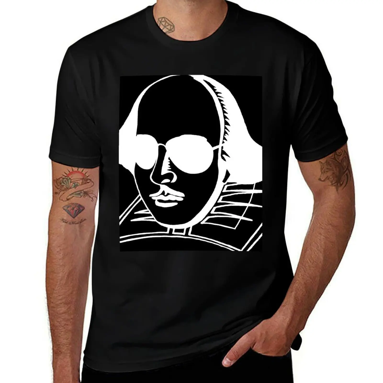 

Cool Shakespeare - White T-Shirt cotton t shirts man 100% t shirts designer cotton t shirt man T-shirt