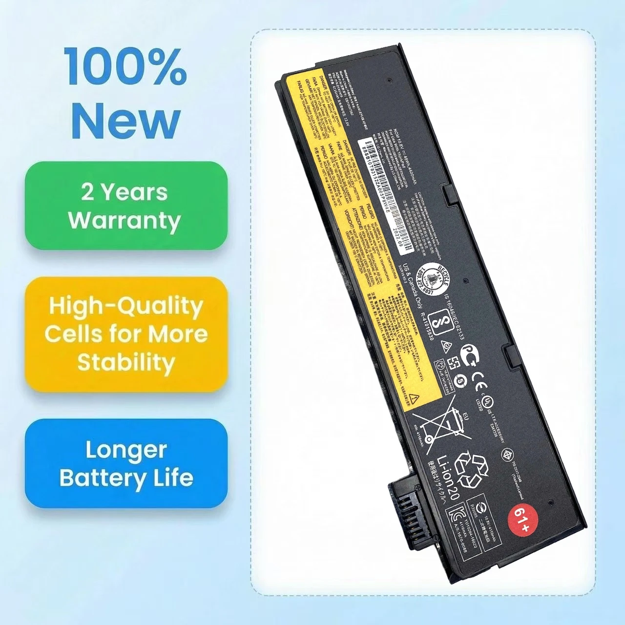 01AV425 Laptop Battery For Lenovo ThinkPad T470 T570 T480 T580 A475 P51S P52S TP25 01AV491 01AV426 02DL023 SB10K97582 SB10K97583