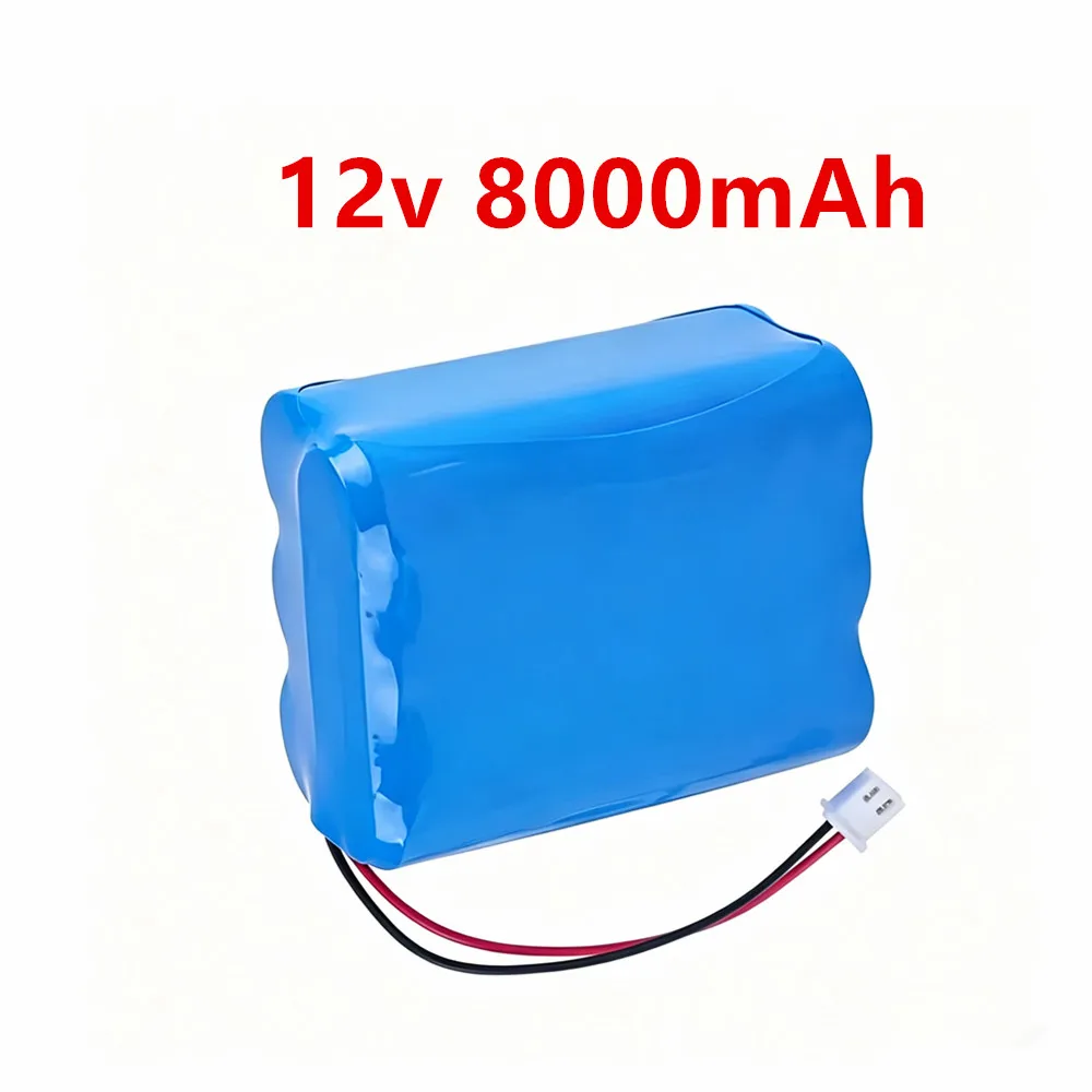 lithium-ion Battery 12V 18650 8000mAh pack Monitor CCTV Camera battery 12.6 V 11.1V rechargable 18650 battery