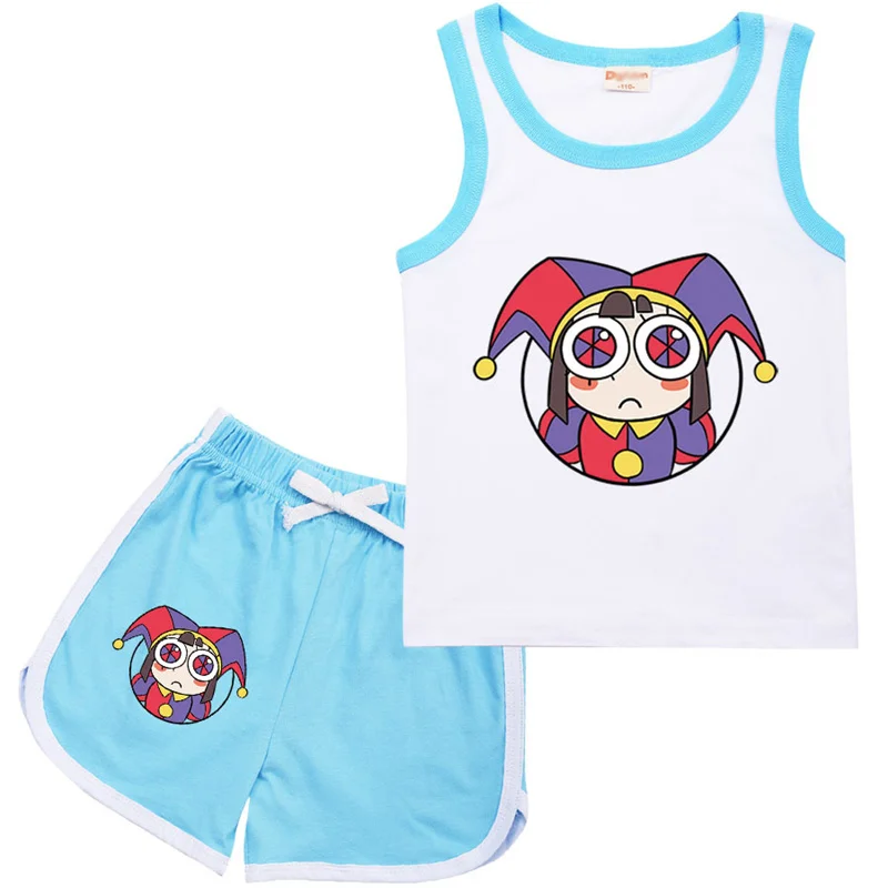 The Wild Robot Tracksuit Summer Kids Clothes Boy Sleeveless Top + Shorts Suit Fashion Girls Vest 1-15 Year Old Best Gift