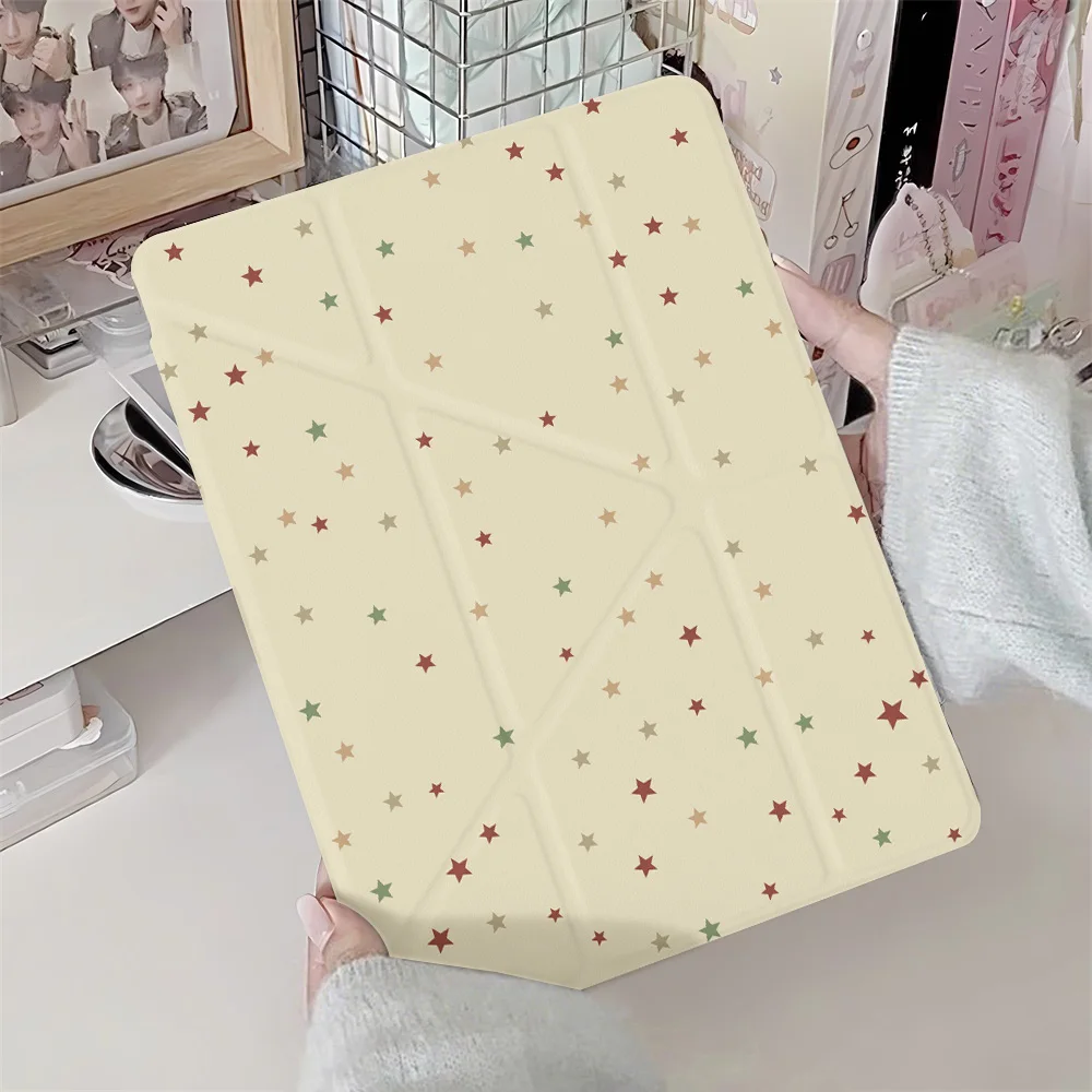 الوردي منقطة لباد 11th A16 10th الجيل حالة iPad Air 5 4 11 13 M2 M3 M4 Pro 11 12.9 13 10.2 بوصة 7th 8th 9th Mini 6 7 #4