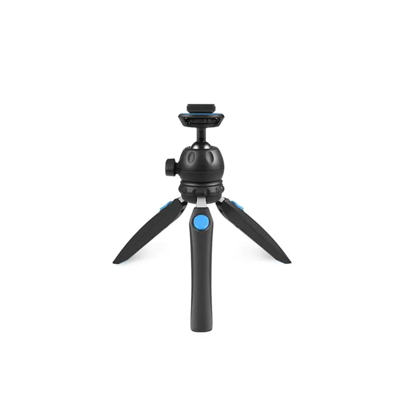 -[A51I Digital]1 PCS Multifunctional Portable Mini Bracket VLOG Live Stabilizer Tripod With Phone Clip, Blue