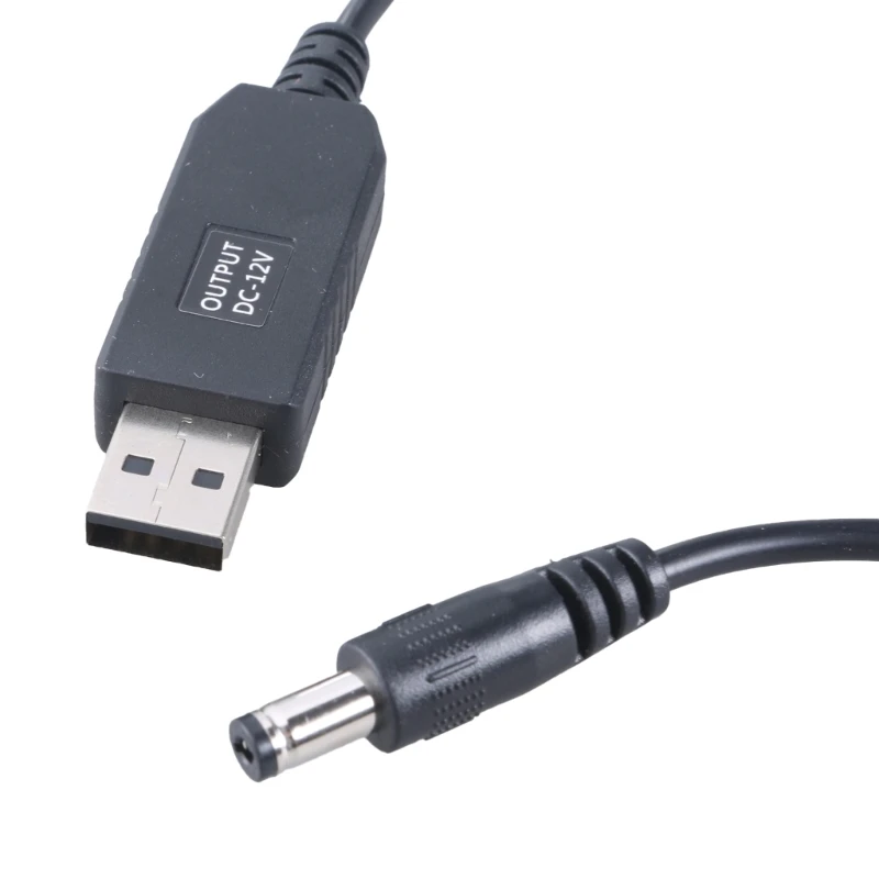 573A USB5V إلى DC5521 12 فولت تصعيد الحبل الفولتية محولات سلك محولات الطاقة كابل