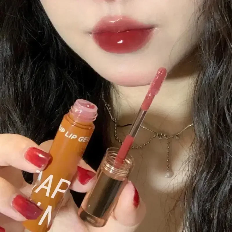 Long Lasting Non-stick Cup Lip Gloss Lipstick Makeup Cosmetics Mirror Lip Glaze Water Moisturizing Waterproof  Тинт Для Губ