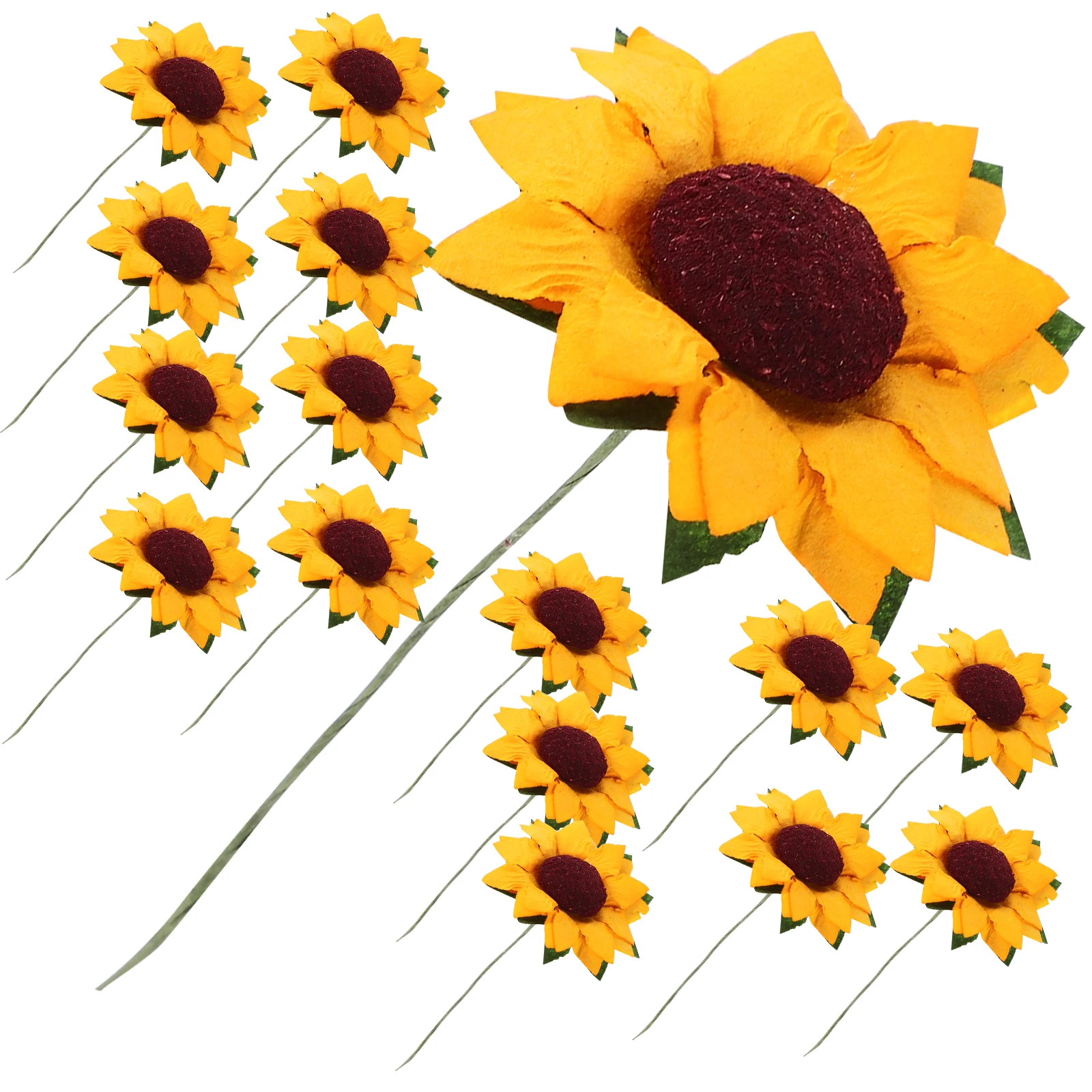 

100 Pcs Party Diy Wedding Artificial Prop Gift Flower Gift Bouquet Paper Flower Decor Paper Craft Project Ornament