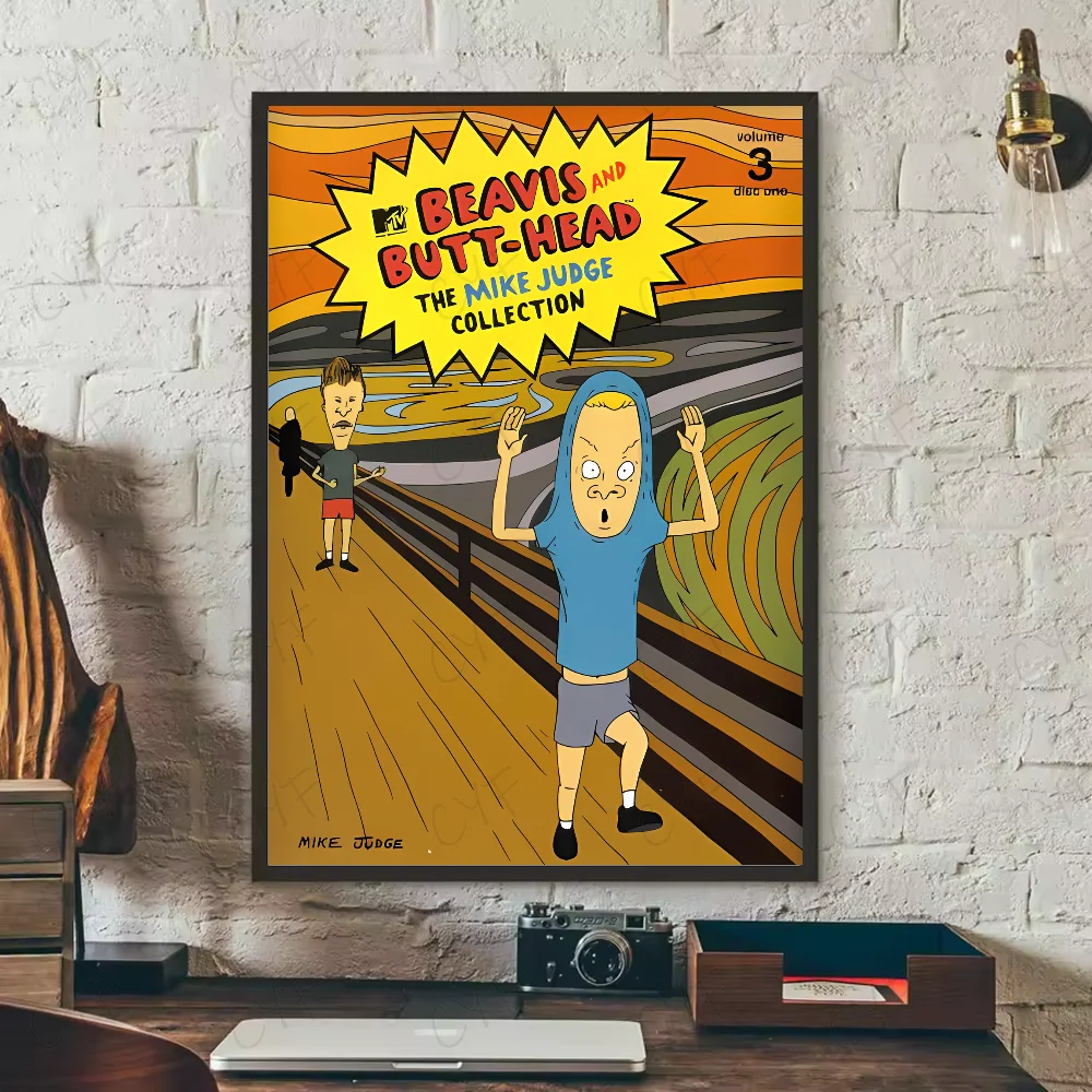 Beavis And Butthead Tv anime Poster HD art sticky wall waterproof