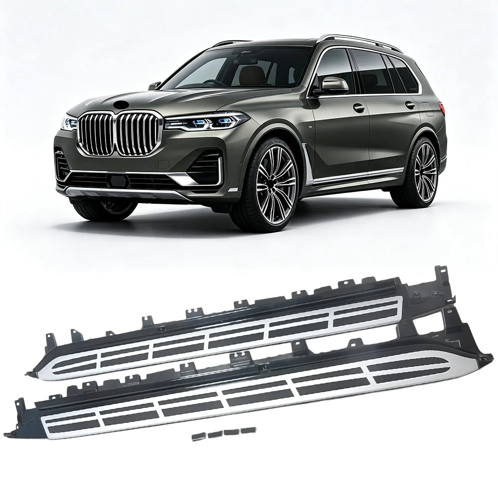 2PCS Fit for BMW X7 G07 2019-2025 2026 Running Board Side Steps Pedal Bar Foot Step Protector