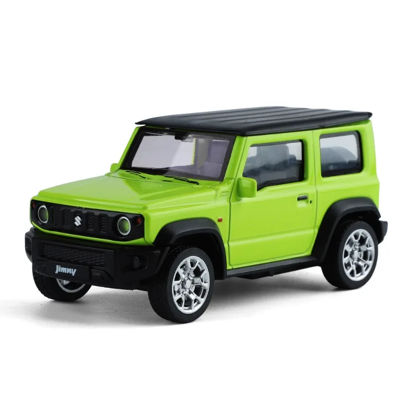 1/43 Scale Suzuki Jimny Off Road Vehicle Alloy Model Toy Ornaments Children's Pull Back Miniature Voiture Home Decor Collection