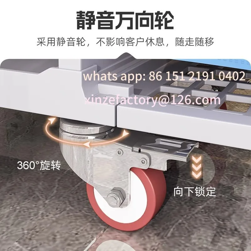 عربة الكتان القابلة للتخصيص، عربة عمل الفندق، عربة تنظيف خدمة الغرفة، عربة تنظيف مدخل الفندق #2