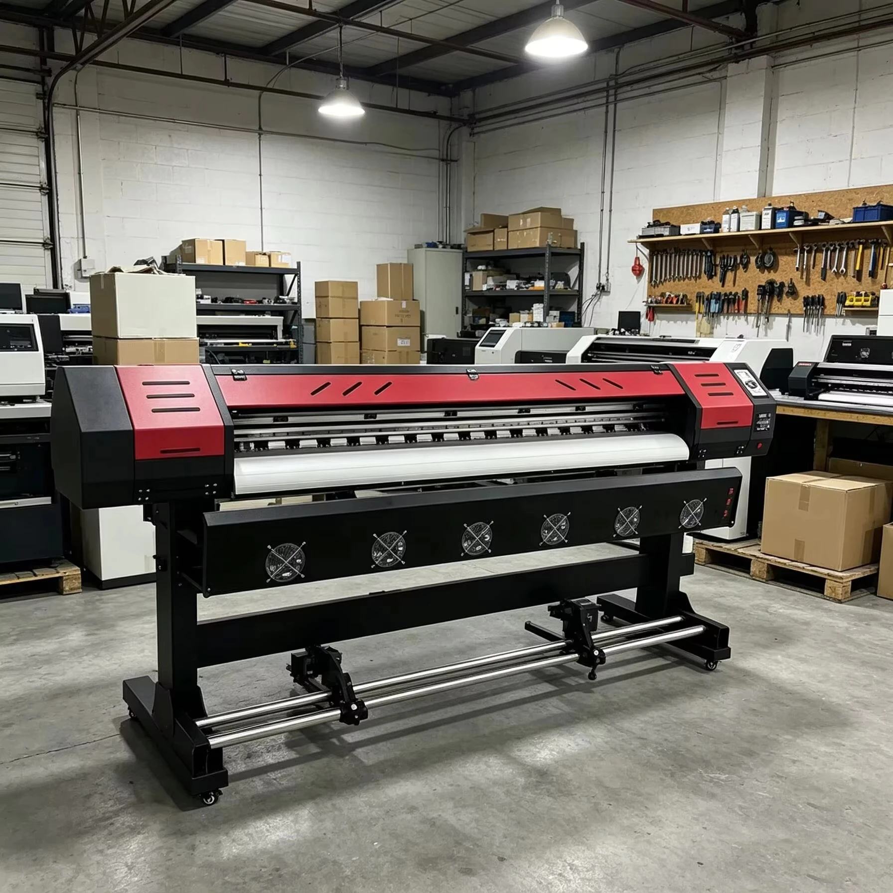 Industrial Eco Solvent Flex Roll-to-Roll Printing Plotter with for XP600/I3200 Print Head 2400 DPI Automatic Best Price