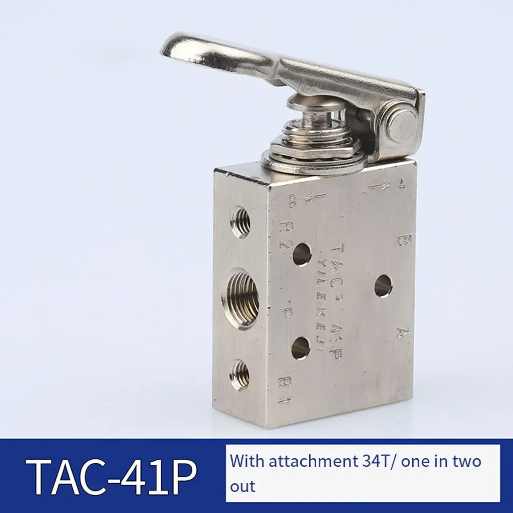 TAC2-41P+34T Pneumatic Valve 2 Position 3Way Mechanical Valve With 6mm Connector Tool Accessories Multi-tool Professional Tools