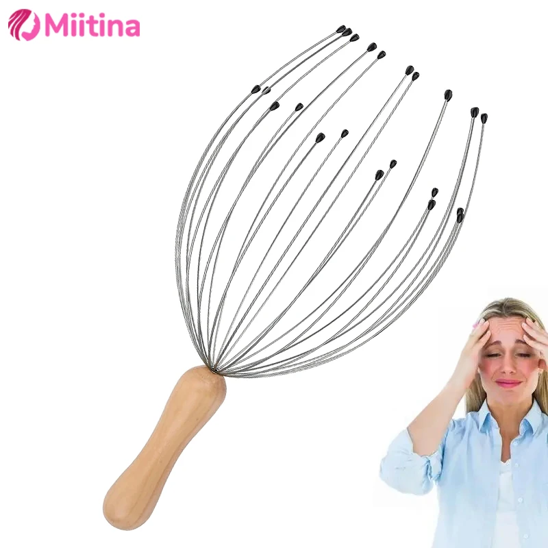 

Head Massager Scratching Octopus Scalp Tickle Soul Extractor For Human Pet Head Massage Soul Extractor Head Relaxation